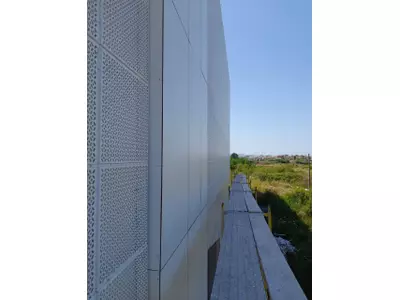 Exterior decorative steel fascade